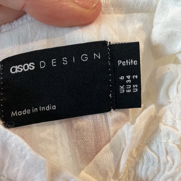 White summer dress from ASOS petite US2 - Picture 4 of 5